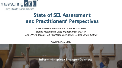 Webinar 11-25-19 State of SEL