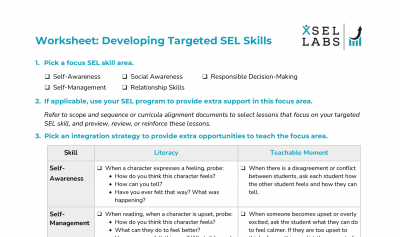 Worksheet - Developing Targeted SEL Skills-1